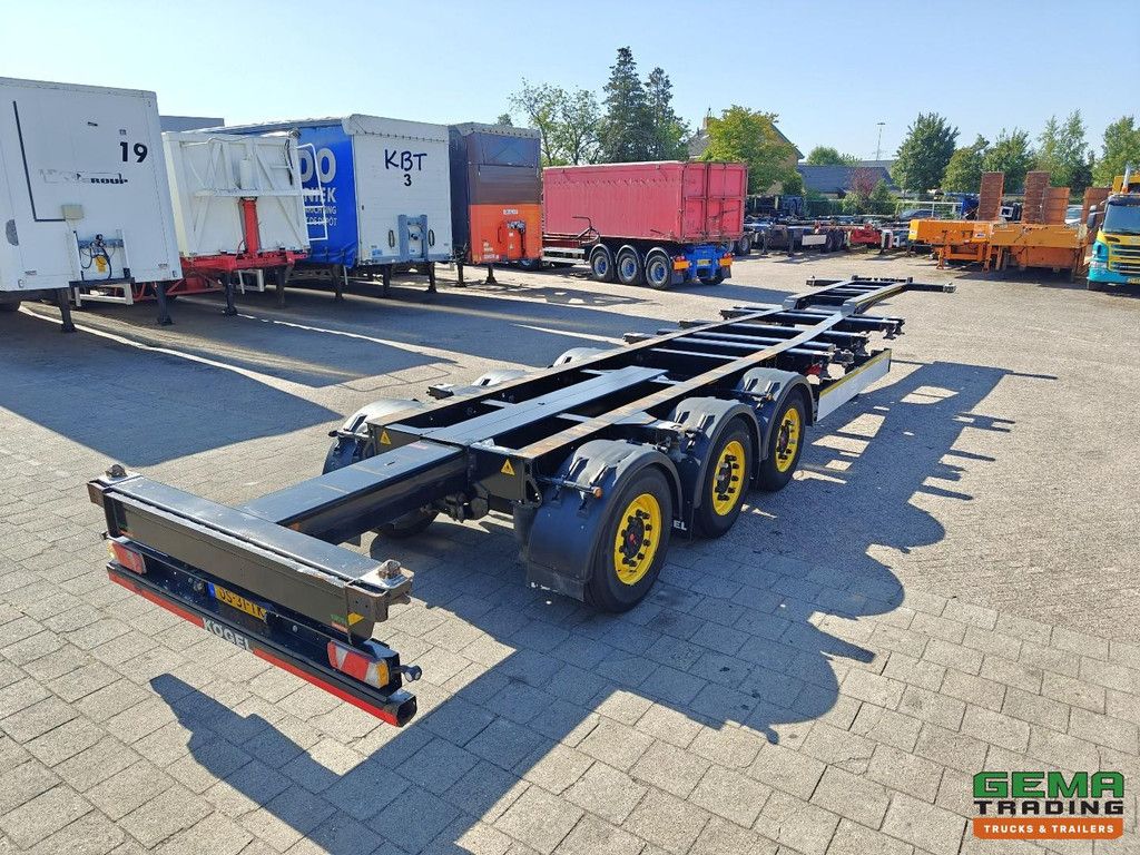 Kögel PORT 40 SIMPLEX 20 3-Axle SAF - Disc Brakes - 20/30/40FT Connection - Rear Slider