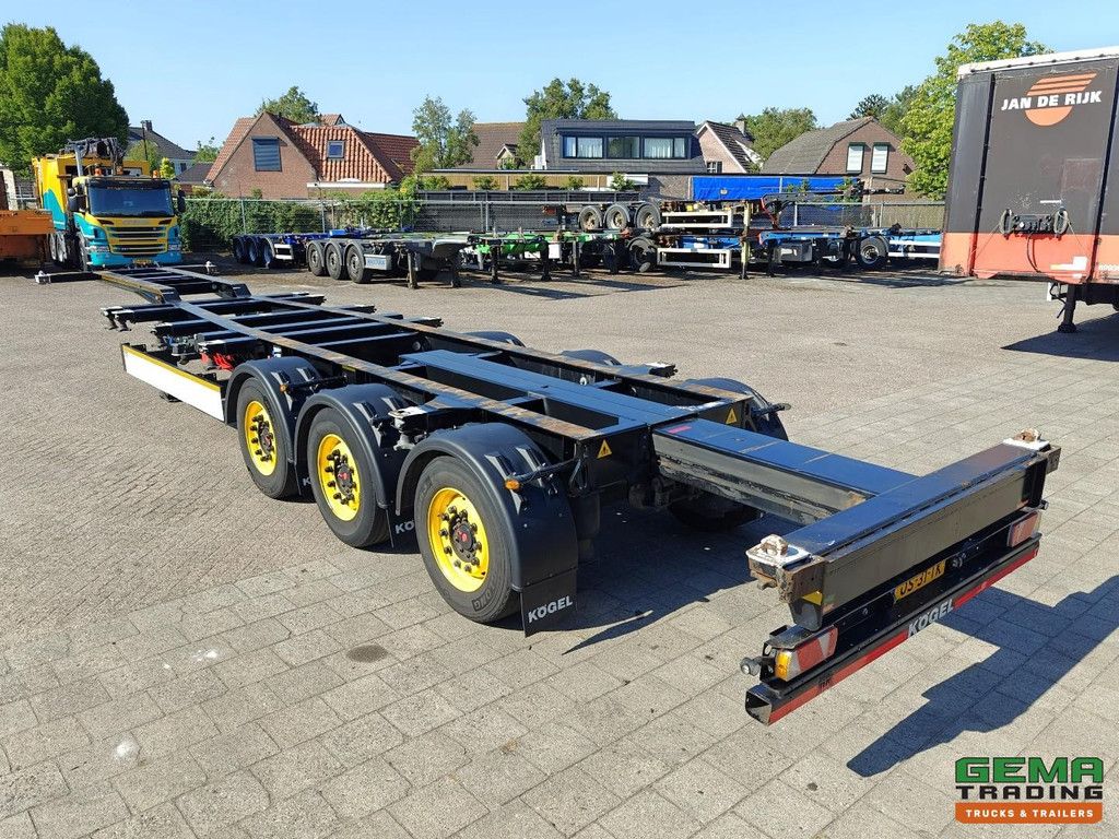 Kögel PORT 40 SIMPLEX 20 3-Axle SAF - Disc Brakes - 20/30/40FT Connection - Rear Slider