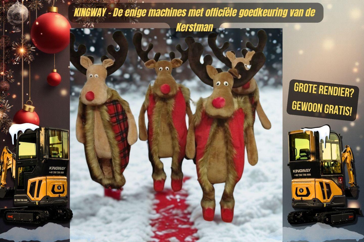 Minigraafmachine minigraver KINGWAY TITAN Kerstaanbieding