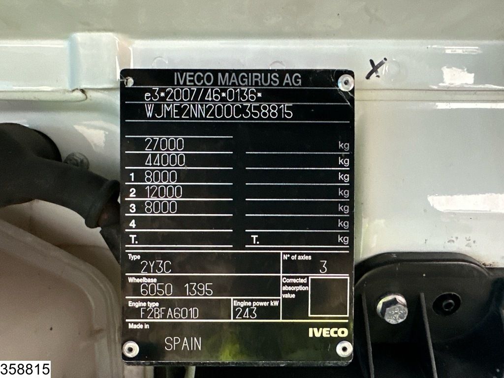 Iveco Stralis 6X2, EURO 6, Retarder, CNG