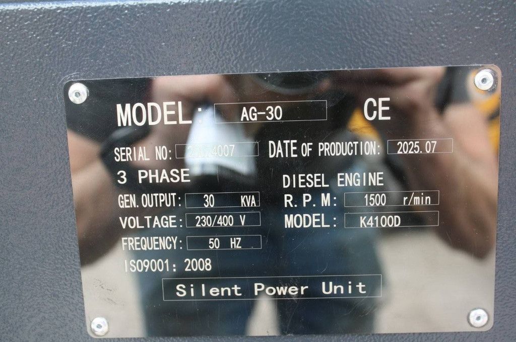 Generator Silent Power AG-30 Diesel 30kVA 2025 Nieuw