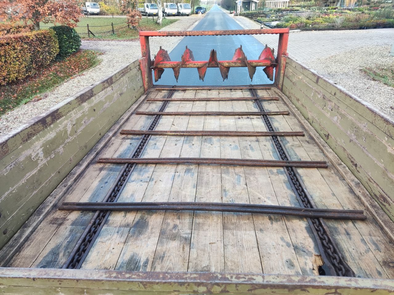 KRONE stalmestverspreider (type 3.0 ton, laadvermogen 3000 kg.)