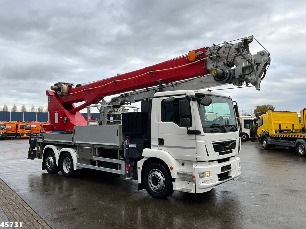MAN TGM 26.320 Euro 6 Bocker hoogwerker met Jib 46 meter Just 33.833 km!