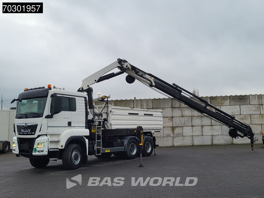 MAN TGS 33.420 6X6 Palfinger PK33002 EH Crane 12m3 tipper Manual Retarder Big-Axle Euro 6