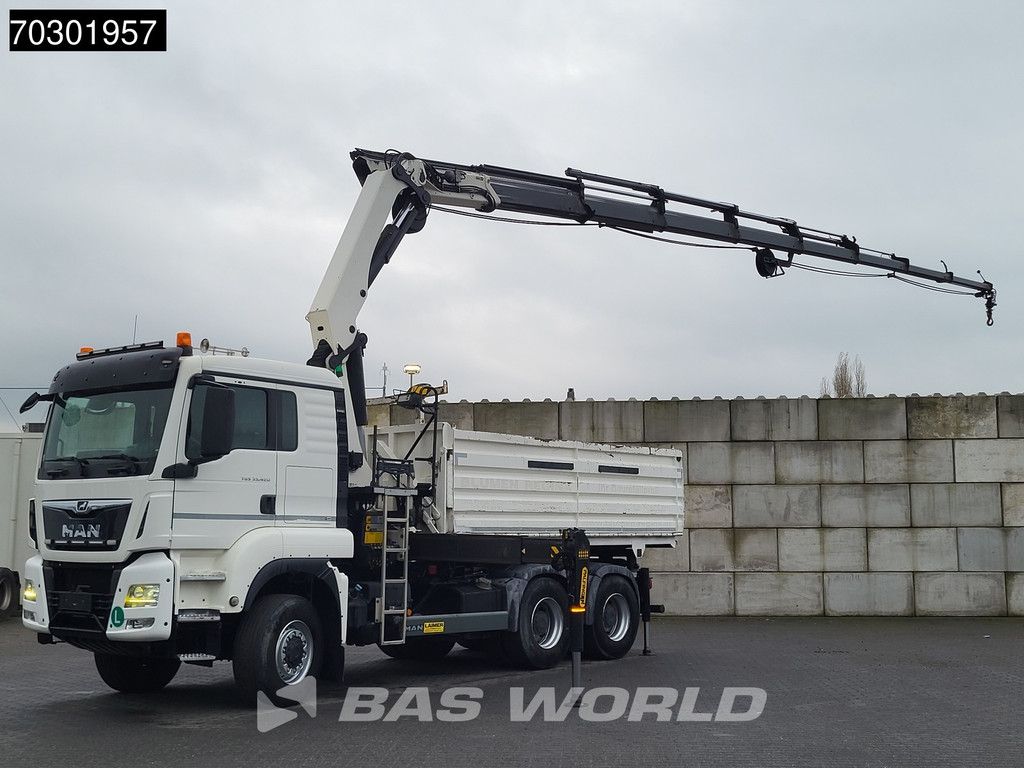 MAN TGS 33.420 6X6 Palfinger PK33002 EH Crane 12m3 tipper Manual Retarder Big-Axle Euro 6