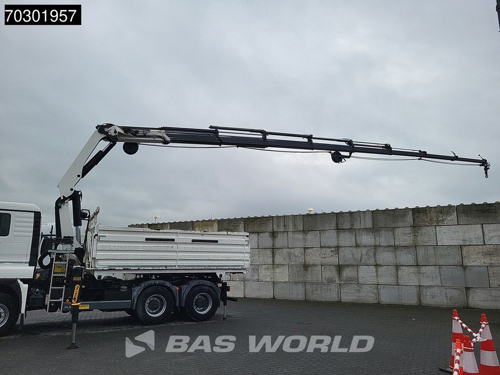 MAN TGS 33.420 6X6 Palfinger PK33002 EH Crane 12m3 tipper Manual Retarder Big-Axle Euro 6