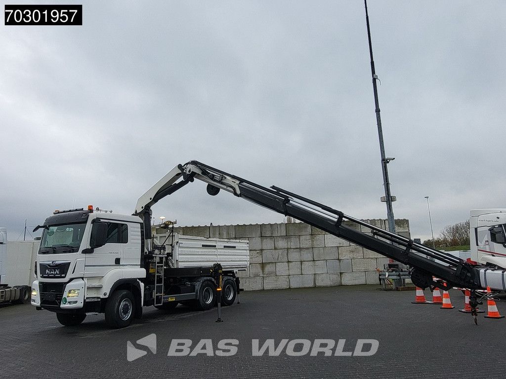 MAN TGS 33.420 6X6 Palfinger PK33002 EH Crane 12m3 tipper Manual Retarder Big-Axle Euro 6