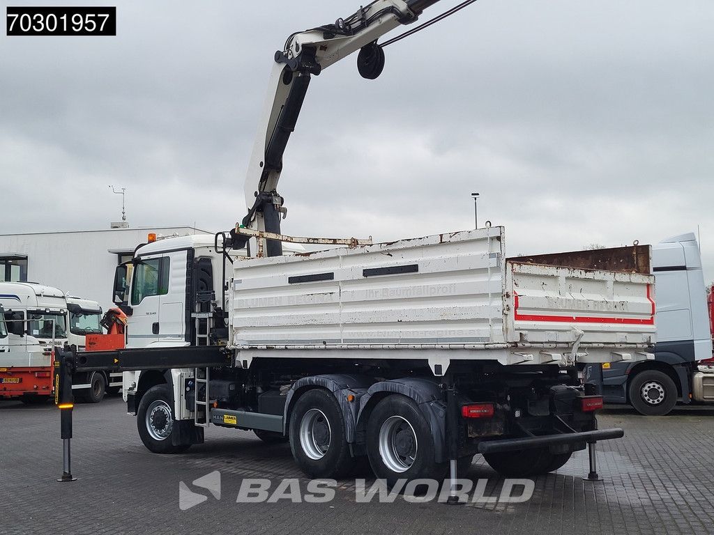 MAN TGS 33.420 6X6 Palfinger PK33002 EH Crane 12m3 tipper Manual Retarder Big-Axle Euro 6