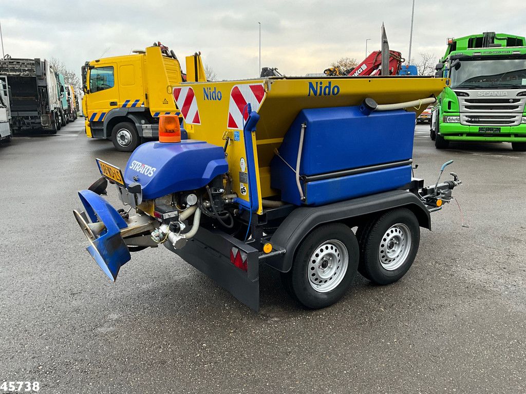 ESVE 2-assige aanhangwagen met Nido zoutstrooier