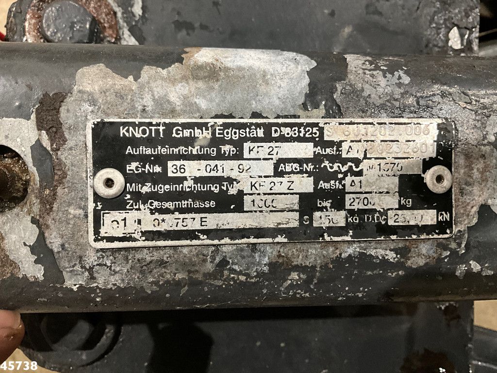 ESVE 2-assige aanhangwagen met Nido zoutstrooier