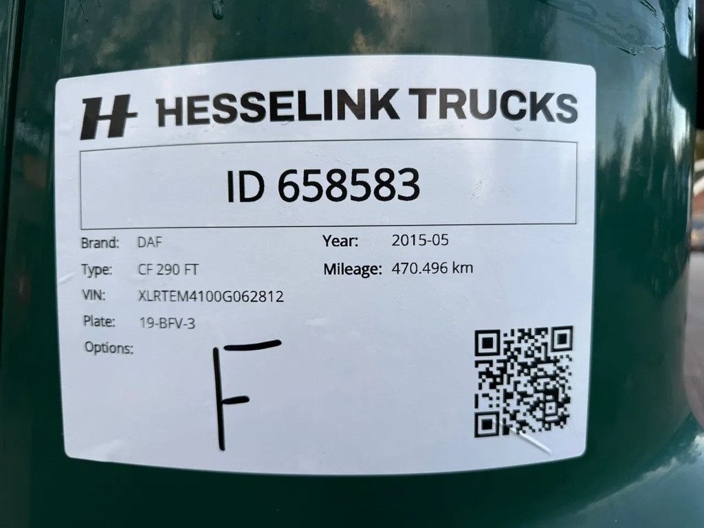DAF CF 290 +HTF Koeloplegger PTO Powered koelmotor Dhollandia 3000KG NL Truck/Trailer 470.496KM
