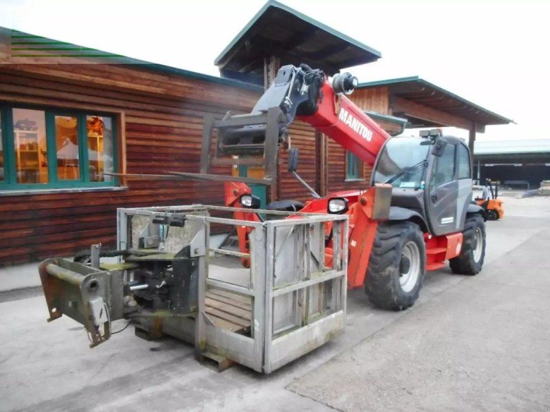 Manitou mt1440 ( 14m 4t ) arbeitskorb + gabel