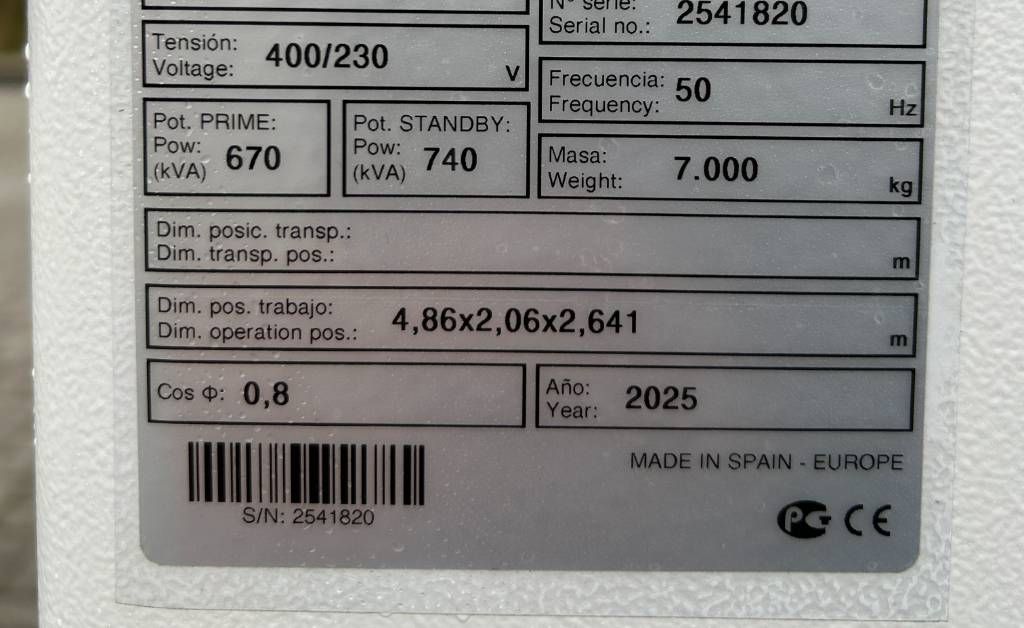 Volvo TWD1683GE - 740 kVA Stage V Generator - DPX-19040