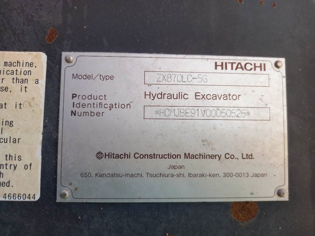 Hitachi ZX870-5G (MediumReach 14m - Abu Dhabi)