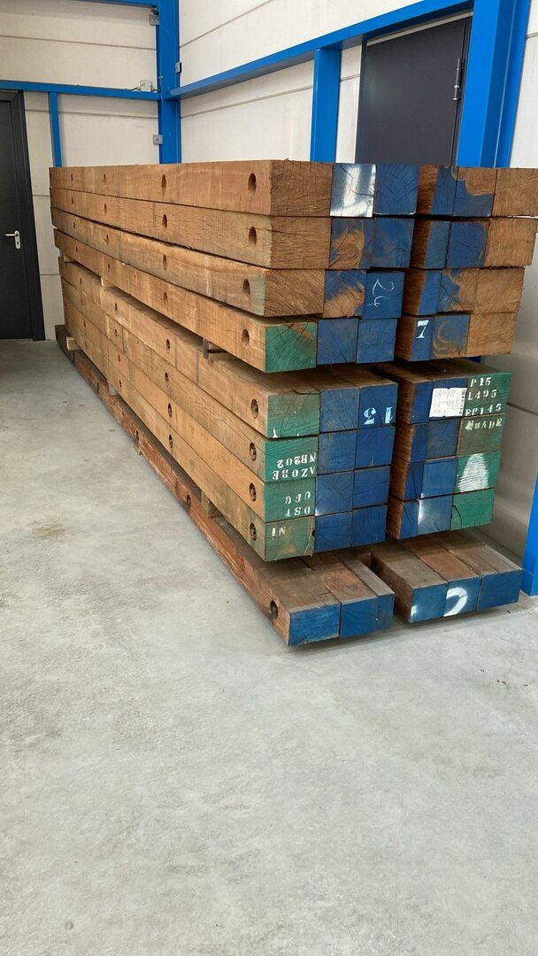 Op voorraad draglineschotten hardhout en beuk