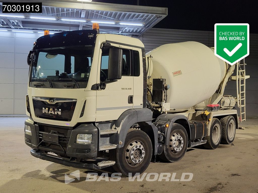 MAN TGS 32.420 8X4 9m3 Schwing Stetter mixer Steelsuspension Automatic Euro 6