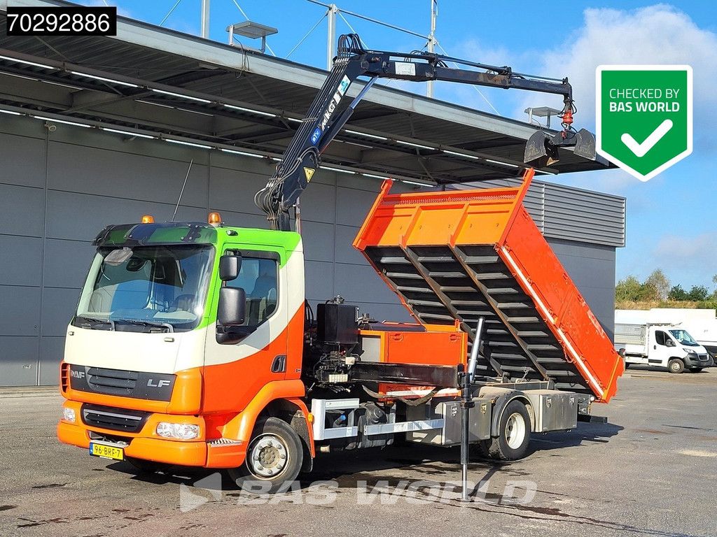 DAF LF LF45.210 4X2 MKG HLK 66 Crane Kran 5m3 tipper Manual Euro 5