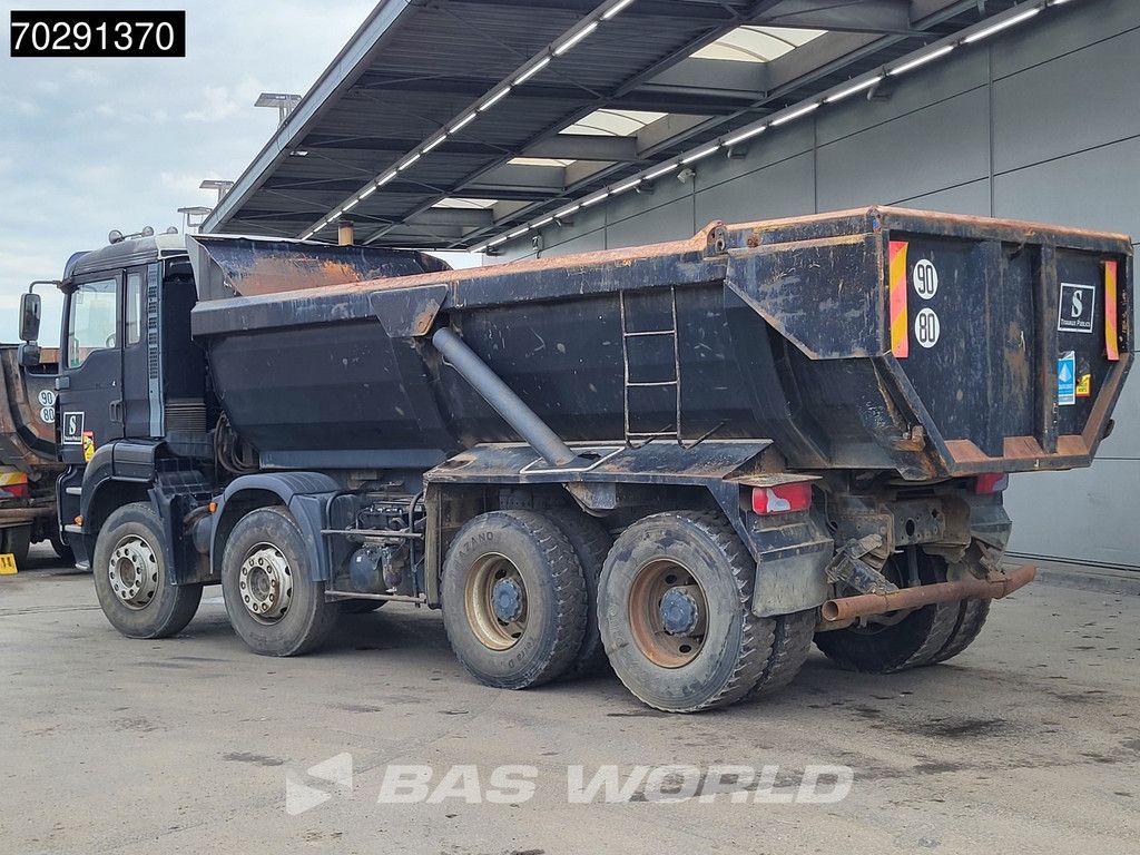 MAN TGA 35.480 8X4 BROKEN ENGINE! 16m3 tipper Steel suspension Manual Retarder Euro 2