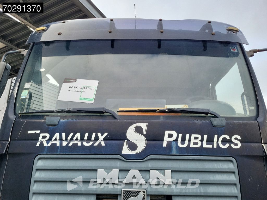 MAN TGA 35.480 8X4 BROKEN ENGINE! 16m3 tipper Steel suspension Manual Retarder Euro 2