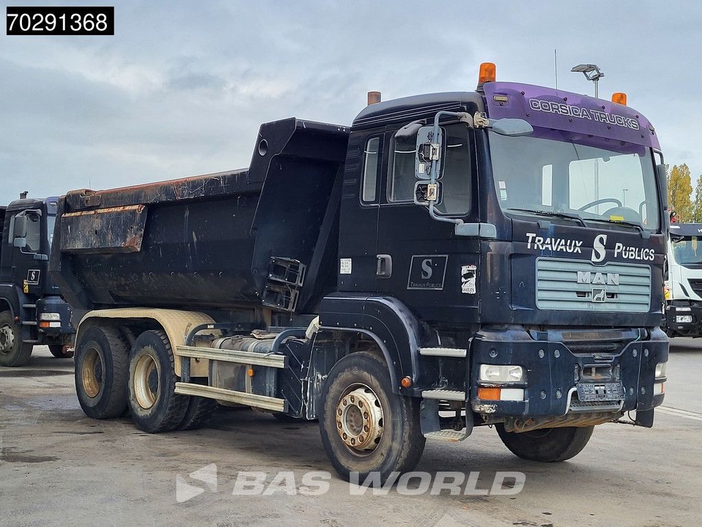 MAN TGA 33.360 6X4 BROKEN ENGINE 13m3 Meiller tipper Steel suspension Manual Euro 4