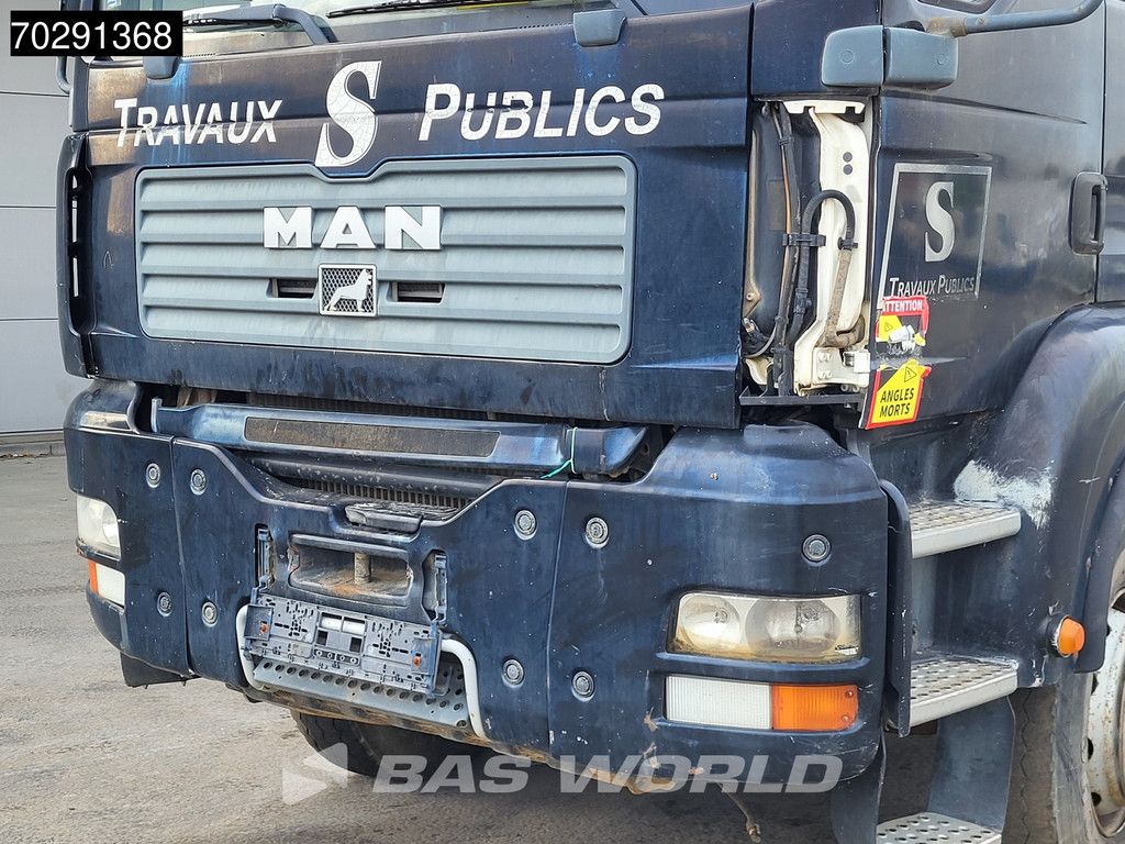 MAN TGA 33.360 6X4 BROKEN ENGINE 13m3 Meiller tipper Steel suspension Manual Euro 4