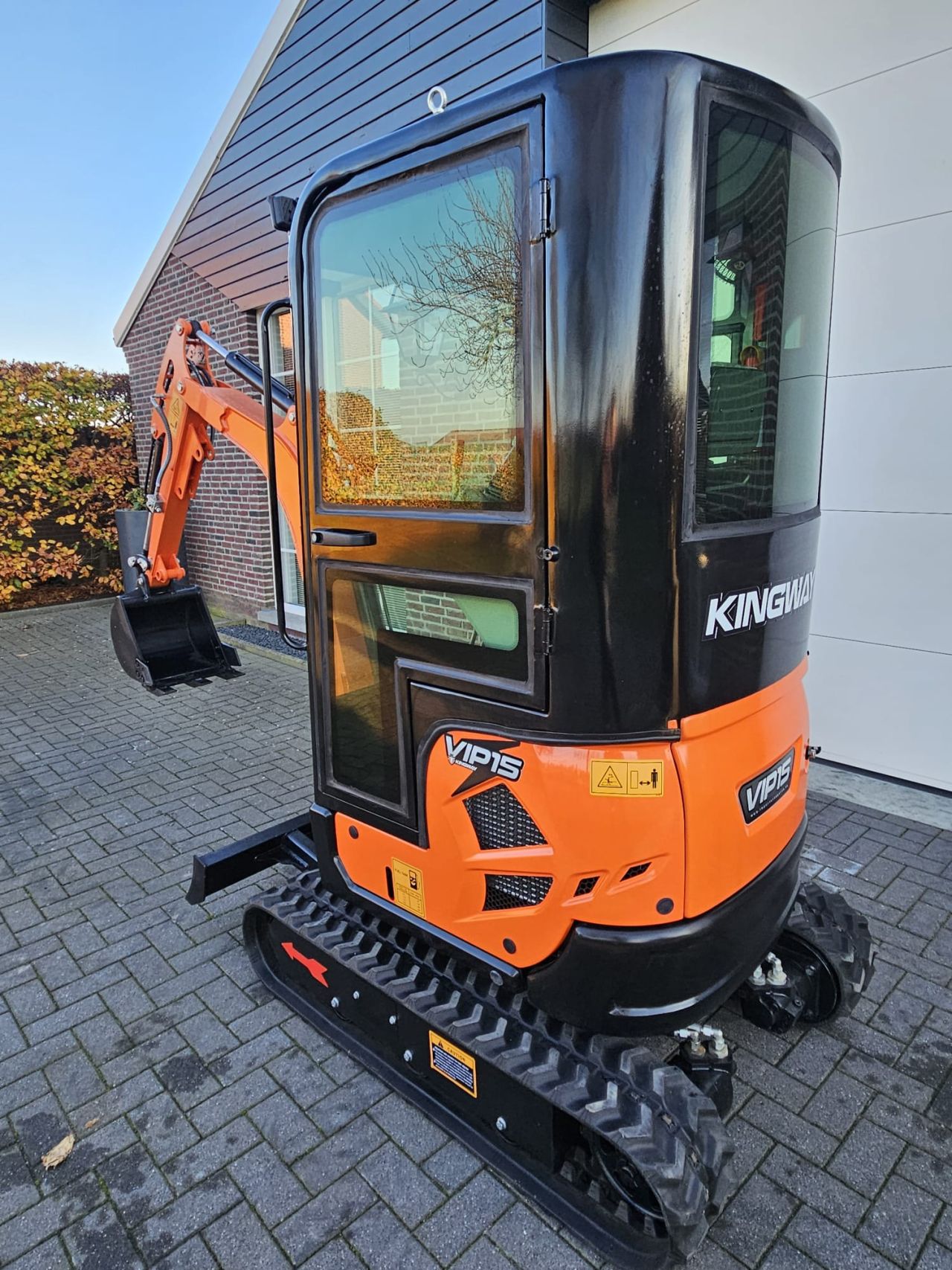 Minibagger Kingway VIP15, Joysticks, Knickmatick, Lieferung