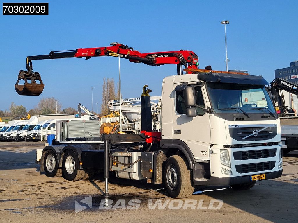 Volvo FM FM 330 6X2 Palfinger Epsilon Z-Crane VDL Hook Lift+Steering Axle