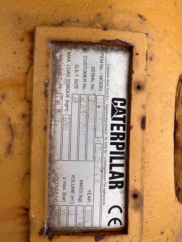 CAT M312-M313C-D-M315D-F-M316D-F CW20 Snelwissel