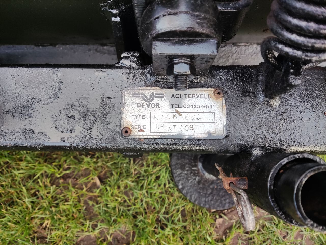 De Vor sneeuwschuif (type KTUB1600, 160 cm, obstakelbeveiliging)