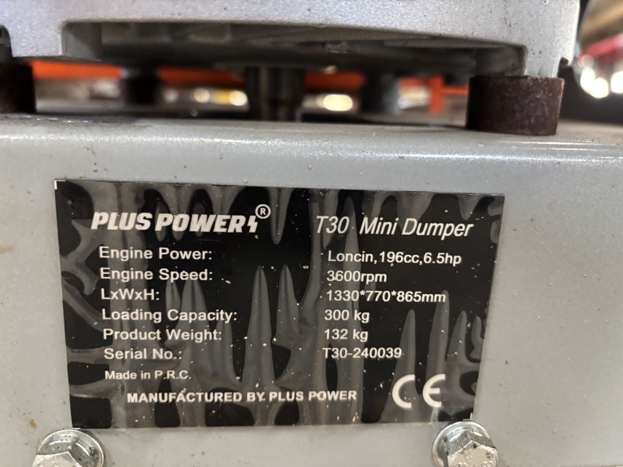 Mini dumper pluspower