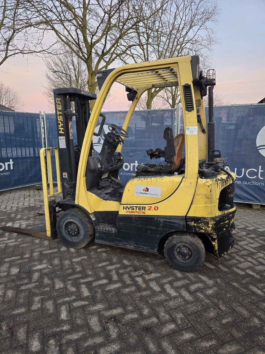 Forklift Hyster H2.0FTS LPG 2500kg 3.83m 2006