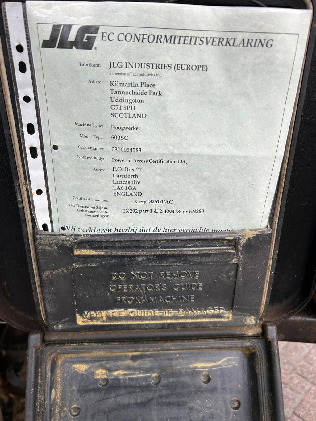 JLG 600 SC Diesel 20.36m Telescopic Boom Lift 2000