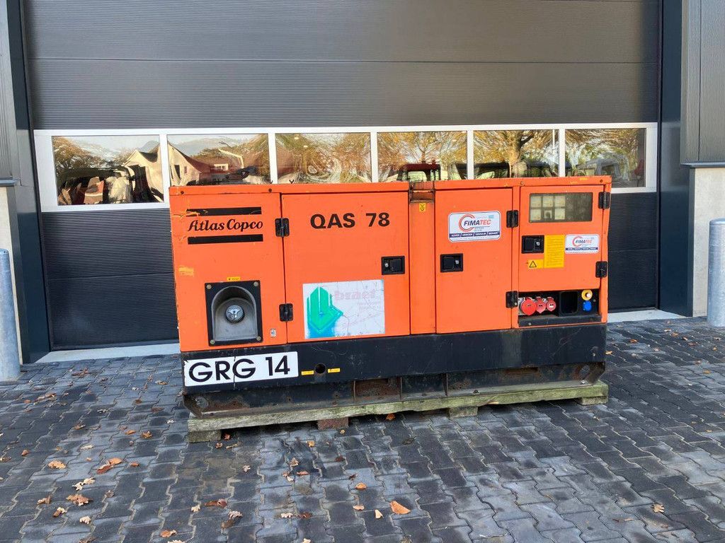 Generator Atlas Copco QAS78 Diesel 69kVA