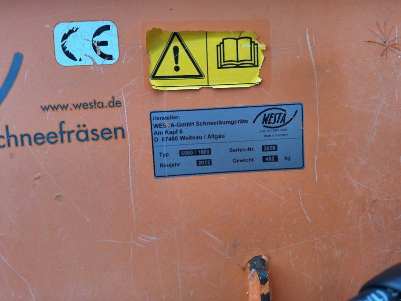 Westa 5560/1800 Schneefräse