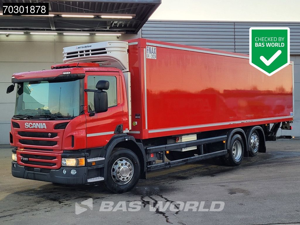 Scania P P280 6X2 Mitsibushi TPKS II 24 cooler 2500kg Ladebordwand Lift Axle Euro 6