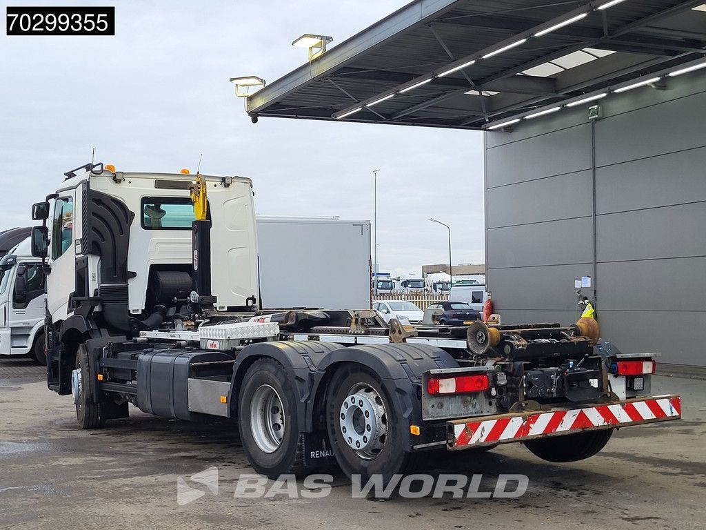 Renault C 460 6X2 20 tons Hyva 20-57-S containersystem Lift+steering Axle Automatic LED
