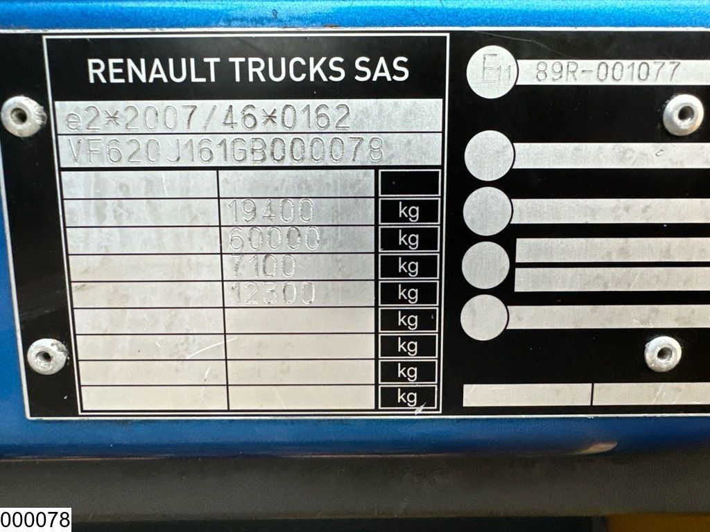 Renault D 18 430 EURO 6, Rolfo, Hydrauliek