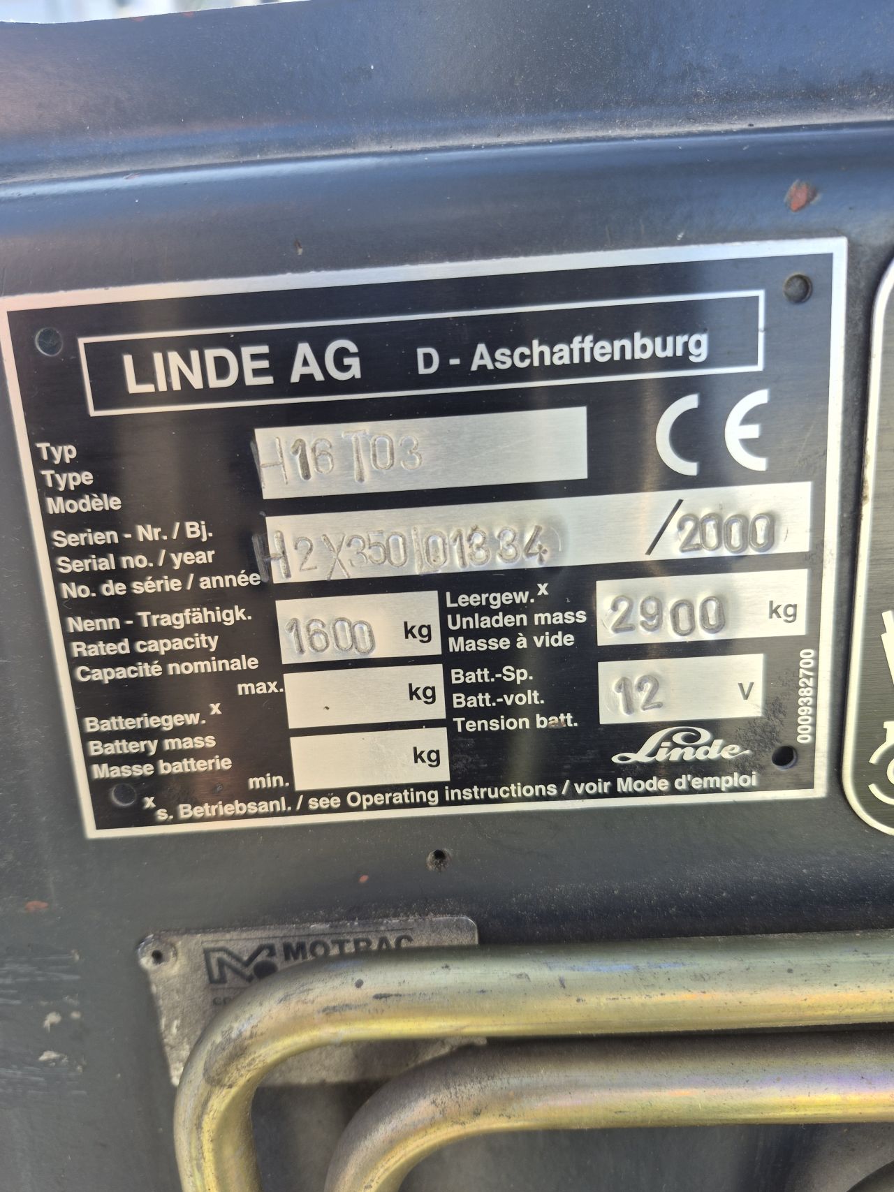 Linde H16T-03 triplex sideshift 4e functie 4.900 mm