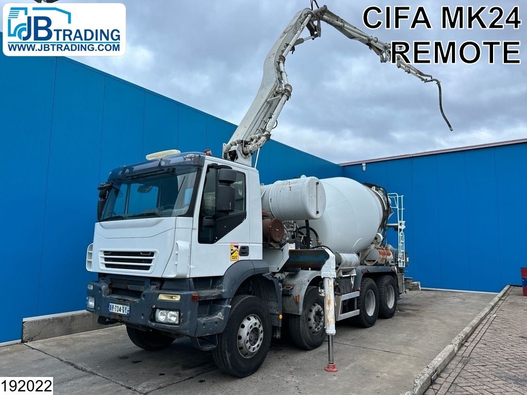 Iveco Trakker 410 EURO 4, Cifa MK24, 9m3