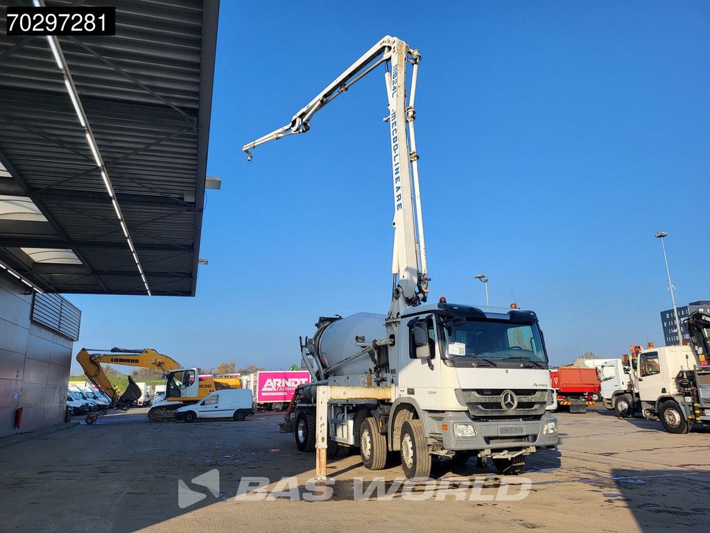 Mercedes Actros 3241 8X4 7m3 MECBO MB24L/100-BZ Mixer Steelsuspension Automatic Euro 5