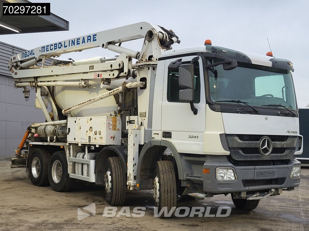 Mercedes Actros 3241 8X4 7m3 MECBO MB24L/100-BZ Mixer Steelsuspension Automatic Euro 5