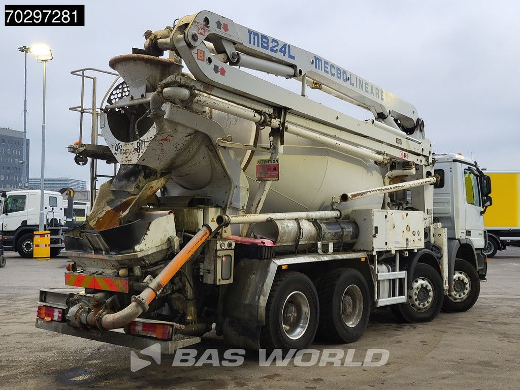 Mercedes Actros 3241 8X4 7m3 MECBO MB24L/100-BZ Mixer Steelsuspension Automatic Euro 5