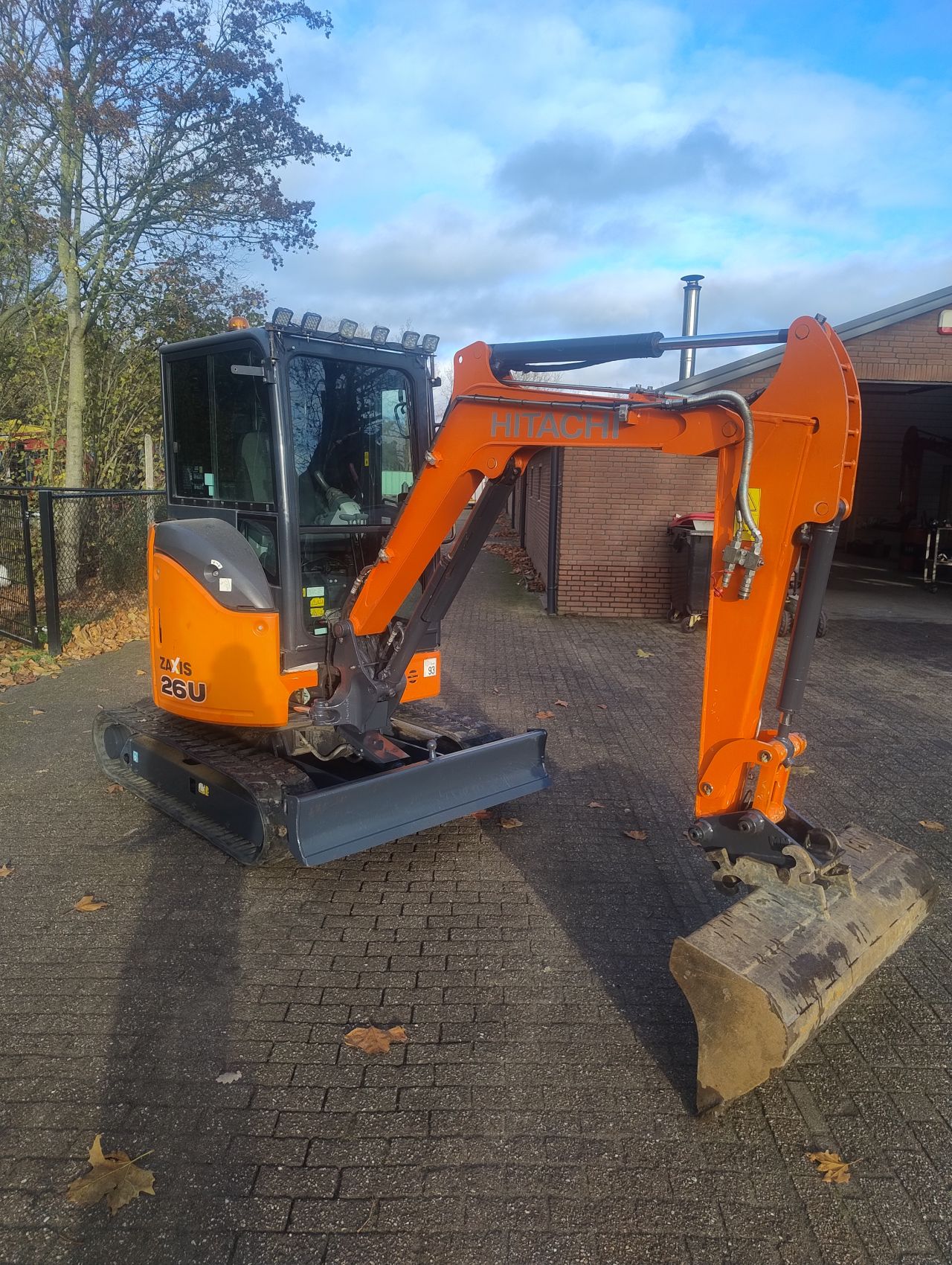 Hitachi zx26u minigraver sloop sorteer functie