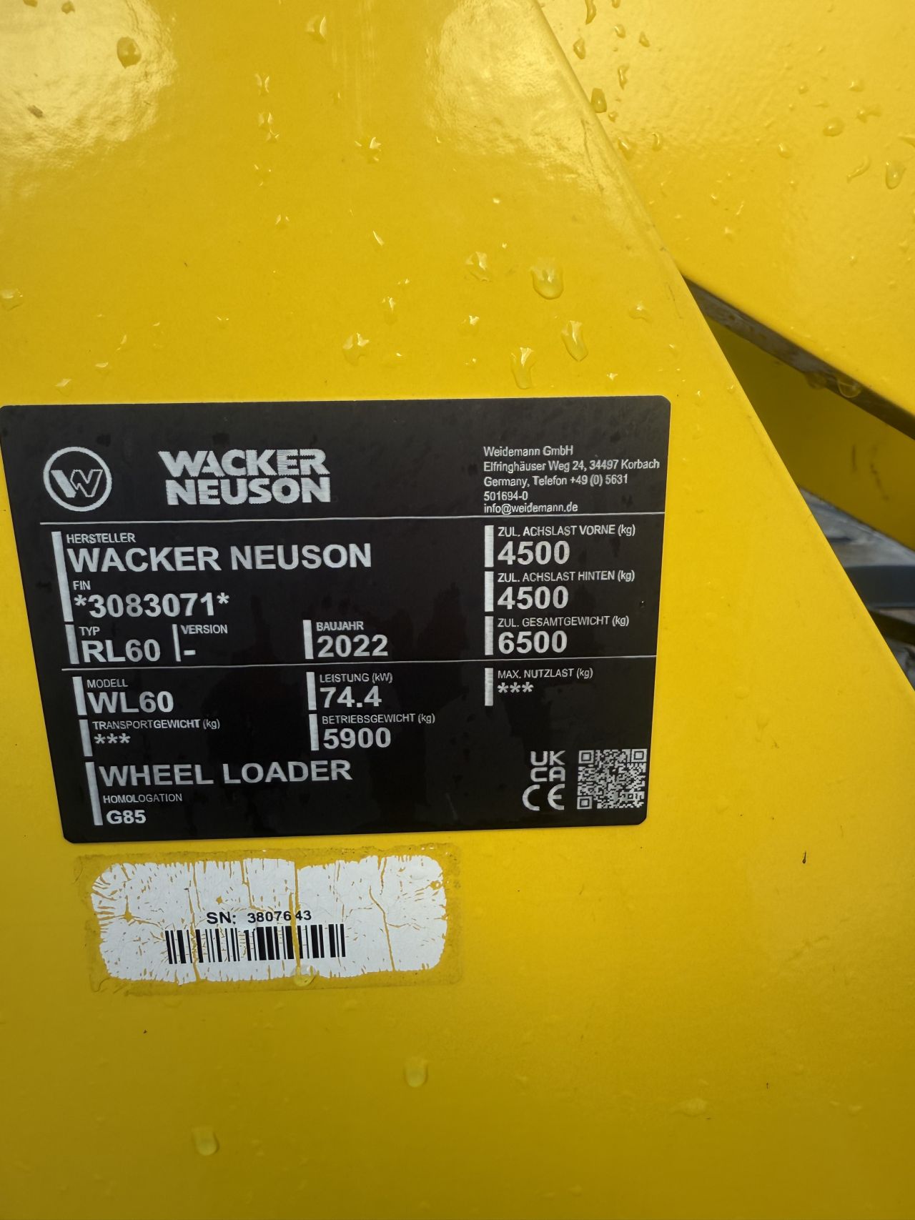 Wacker Neuson wl60 ( 330 uur )