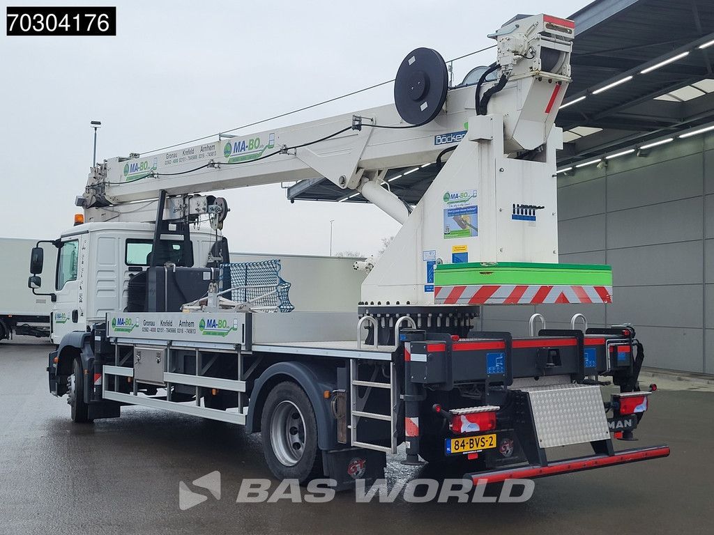 MAN TGM 18.250 44mtrs Böcker AK44/4000 Telescopic crane Manual Euro 6
