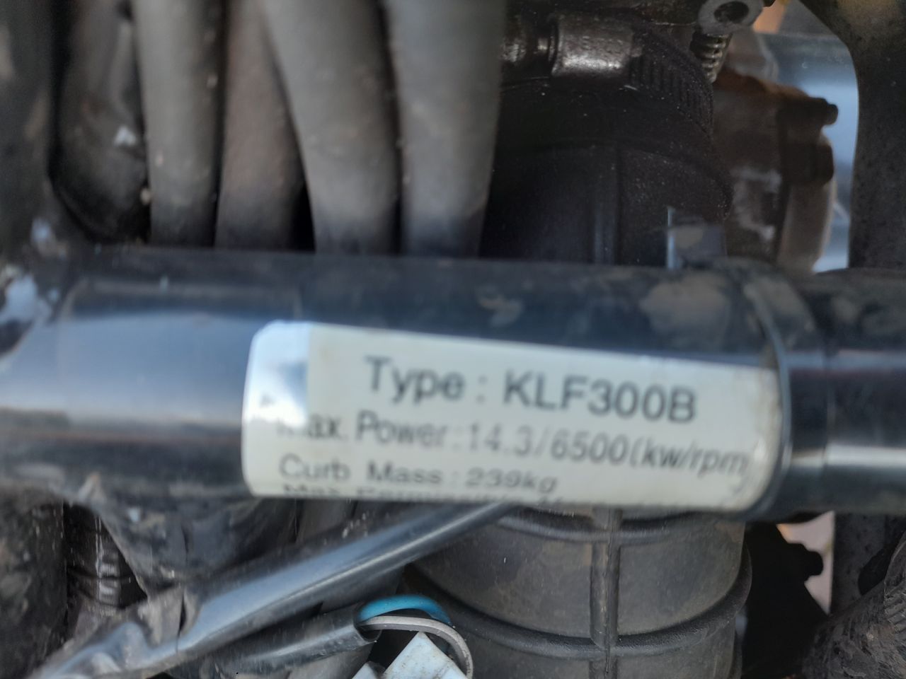 Kawasaki KLF300B Landbouwquad 300cc quad