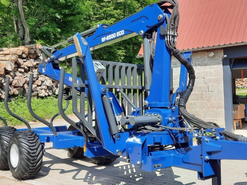 Scheifele SR 8 Rückewagen Forstkran 6500 Auflaufbremse