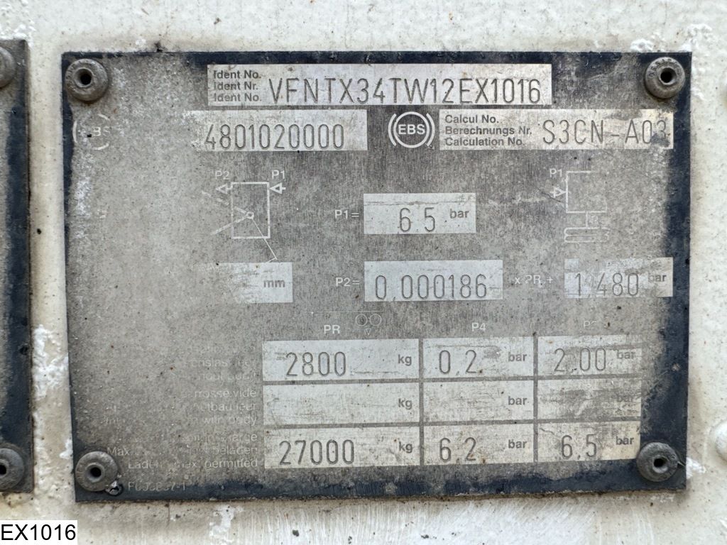 General Trailers Fuel 40.186 Liter, 7 Comp.