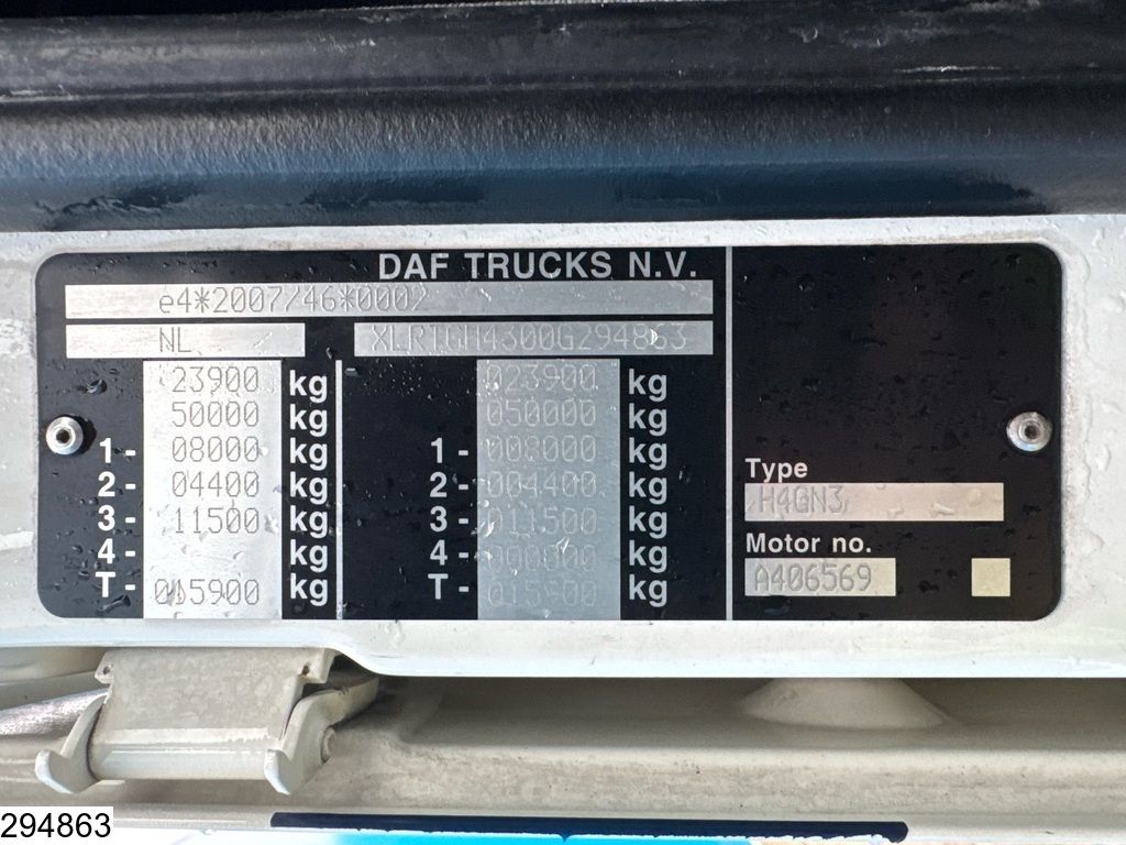 DAF XF 480 6x2, EURO 6d, ACC