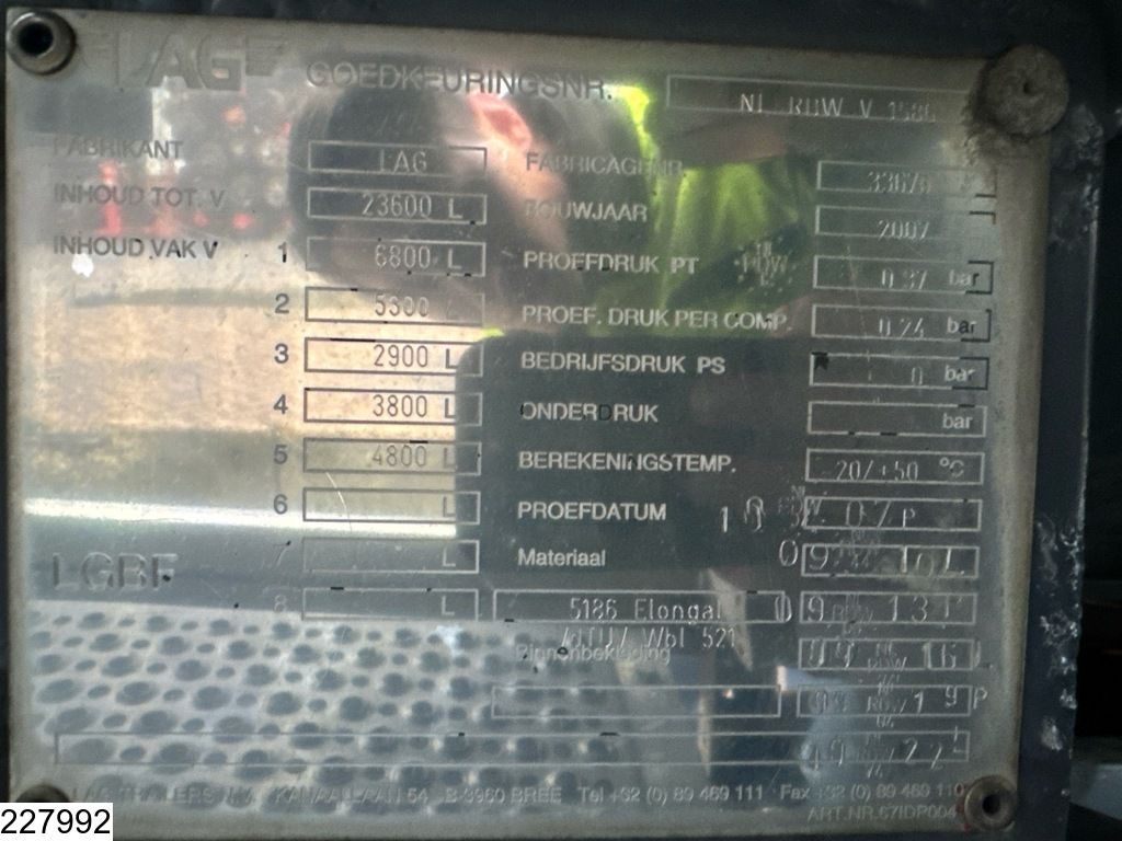 Mercedes Actros 2532 6x2, EURO 5, 23600 Liter, 5 Comp, LAG